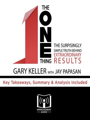 cover image of The ONE Thing by Gary Keller